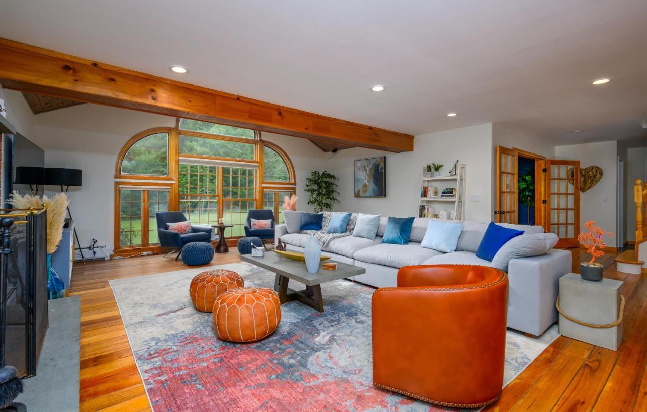 Mountain Blue Vista - Luxury Retreat Near Ski Resorts With Pond, Firepit And Hot Tub ويندهام المظهر الخارجي الصورة