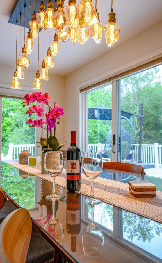 Mountain Blue Vista - Luxury Retreat Near Ski Resorts With Pond, Firepit And Hot Tub ويندهام المظهر الخارجي الصورة