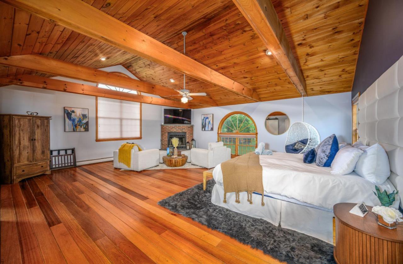 Mountain Blue Vista - Luxury Retreat Near Ski Resorts With Pond, Firepit And Hot Tub ويندهام المظهر الخارجي الصورة